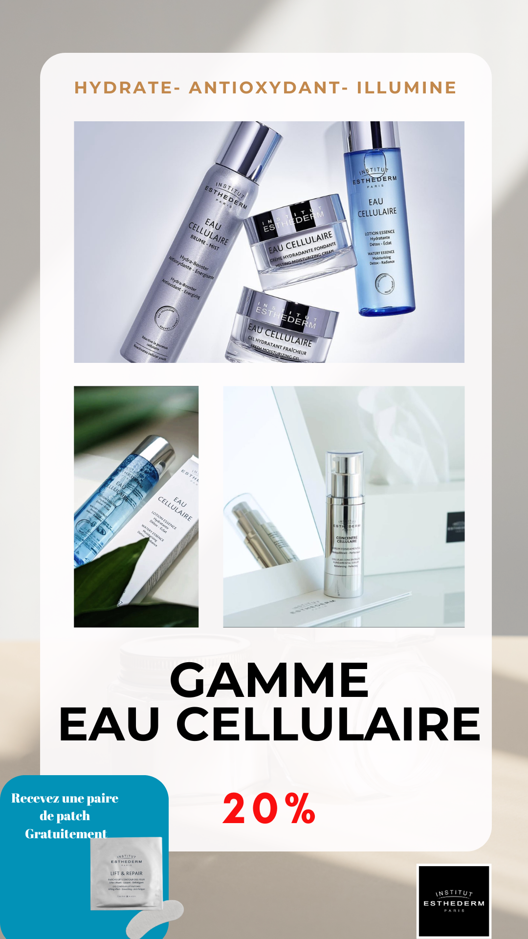 Gamme eau cellulaire 20%