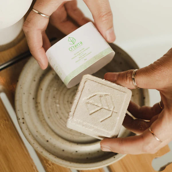 Bombe de bain - Matcha, argile & mandarine