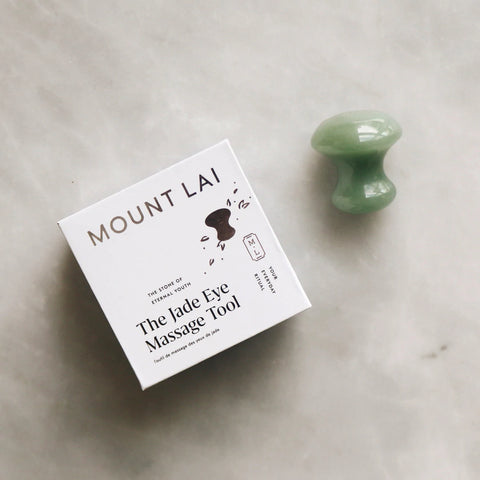 L’outil de massage des yeux de jade dégonflant